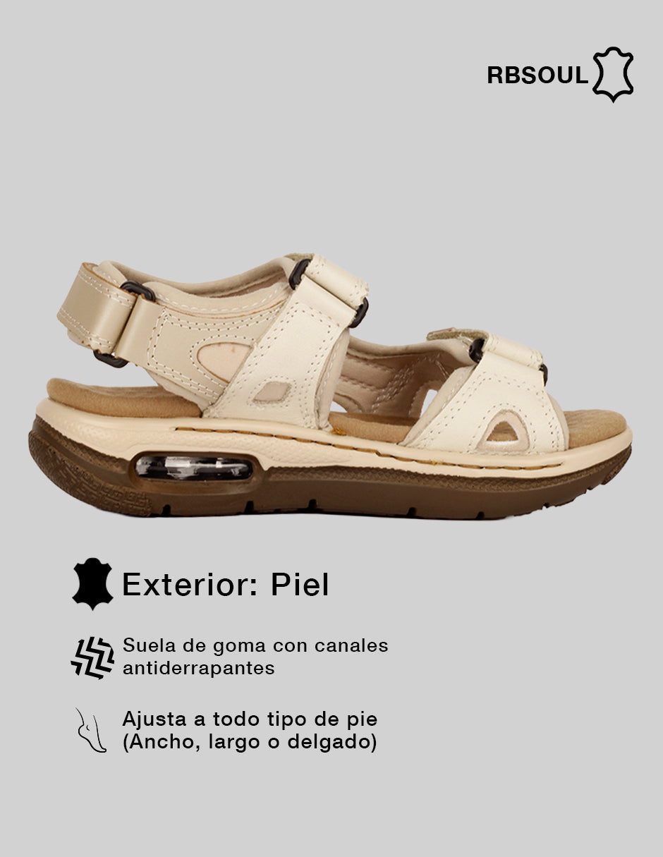 Sandalias de piso Hand made en Piel – Blanco