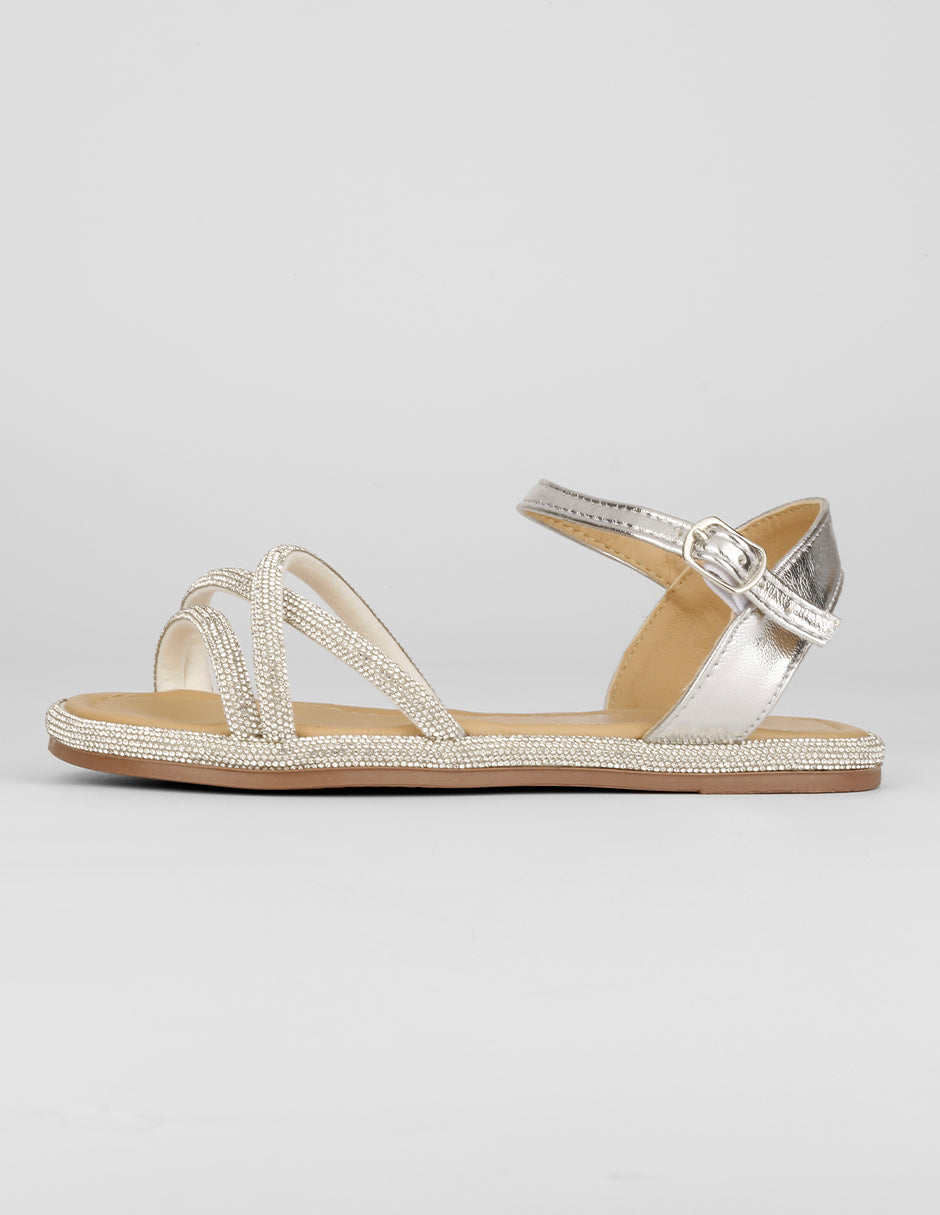 Sandalias Kids en Sintético – Plata