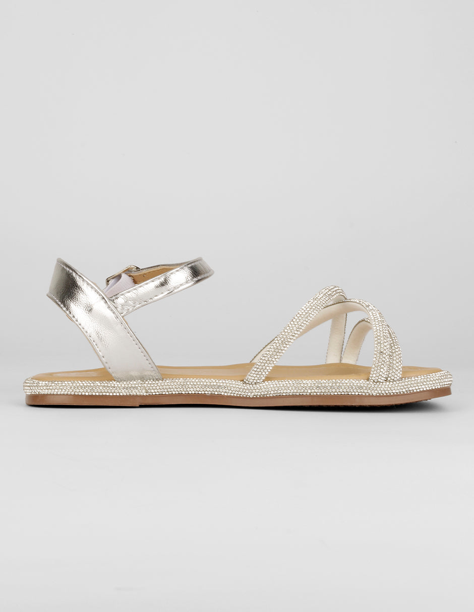 Sandalias Kids en Sintético – Plata