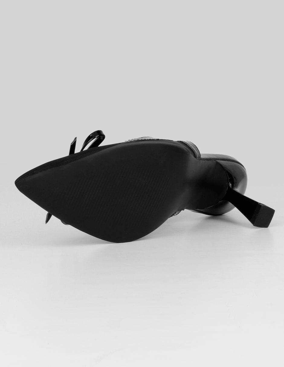 Zapatillas Slingback en Textil – Negro