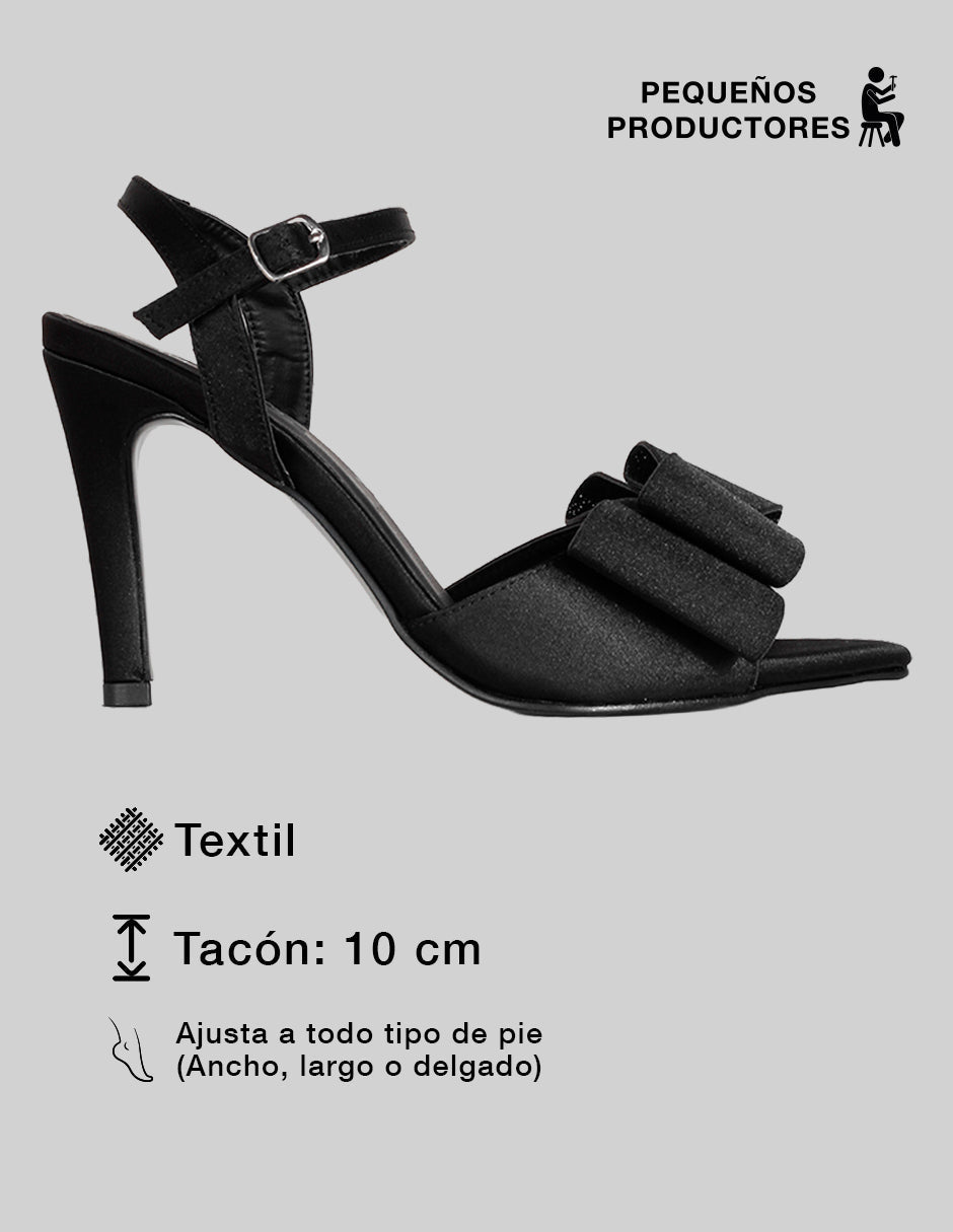 Zapatillas Doll en Textil – Negro