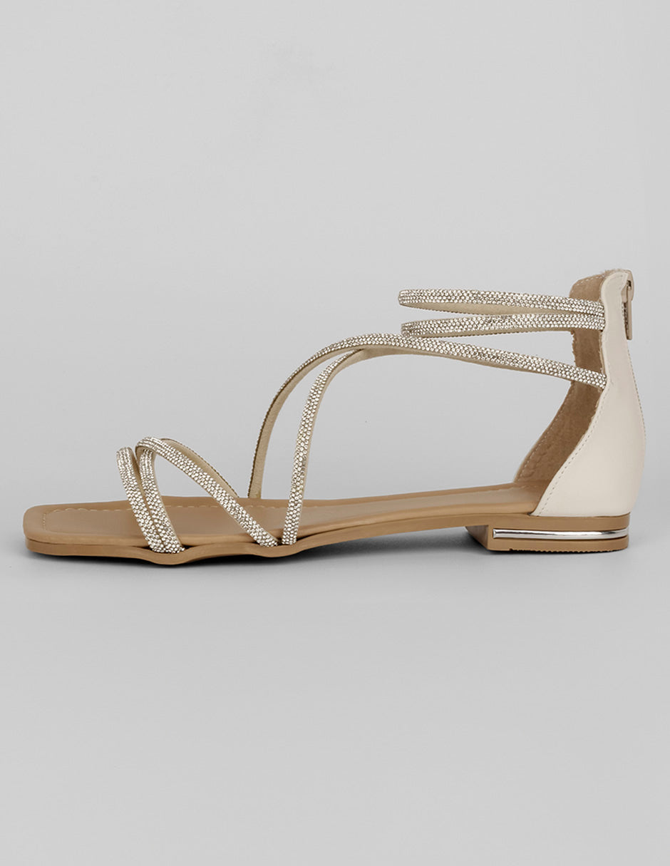 Sandalias de piso Exterior Sintético Color Late Para Mujer De RBCOLLECTION