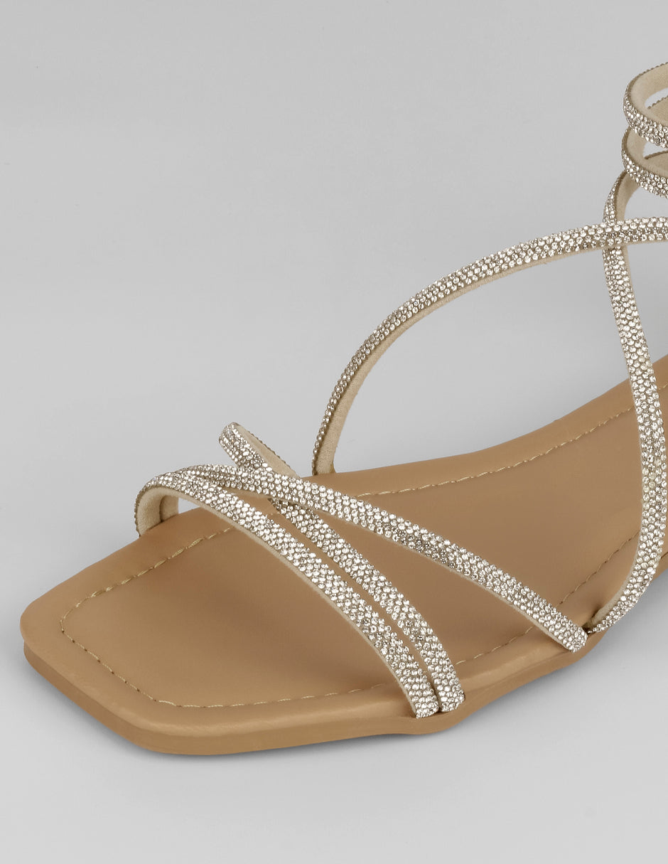Sandalias de piso Soft en Sintético – Latte