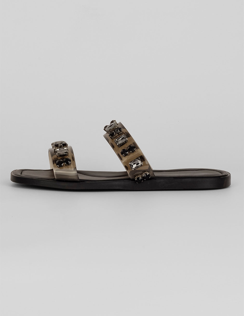 Sandalias de piso Exterior Sintético Color Negro Para Mujer De RBCOLLECTION