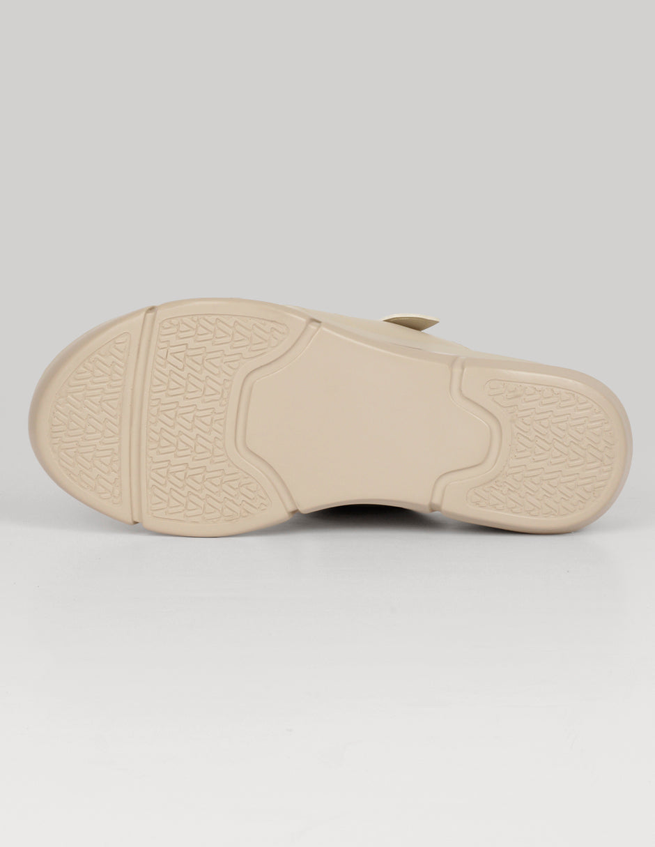 Sandalias con plataforma Naia en Piel vegana – Beige