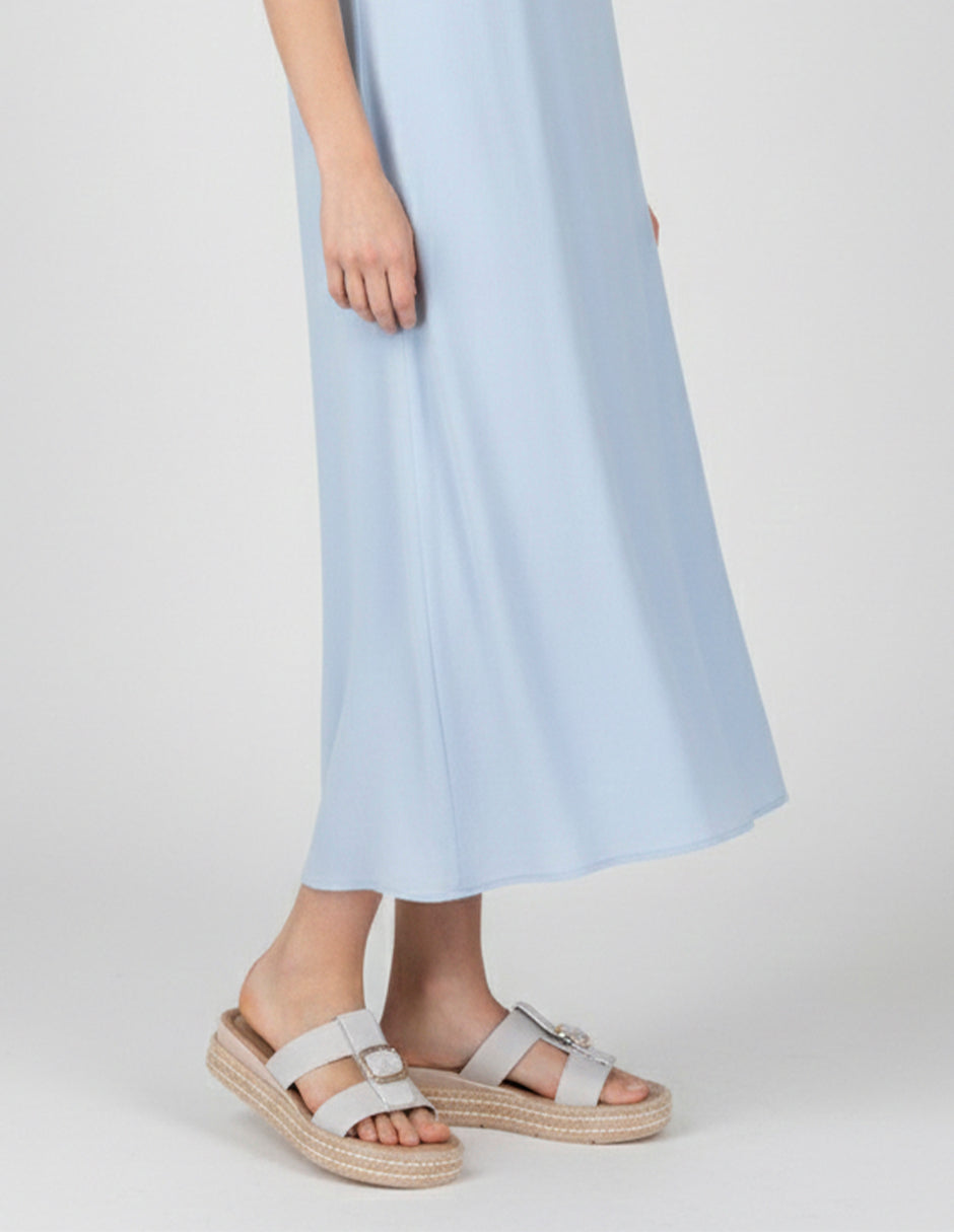 Sandalias con plataforma Yuri en Piel vegana – Blanco