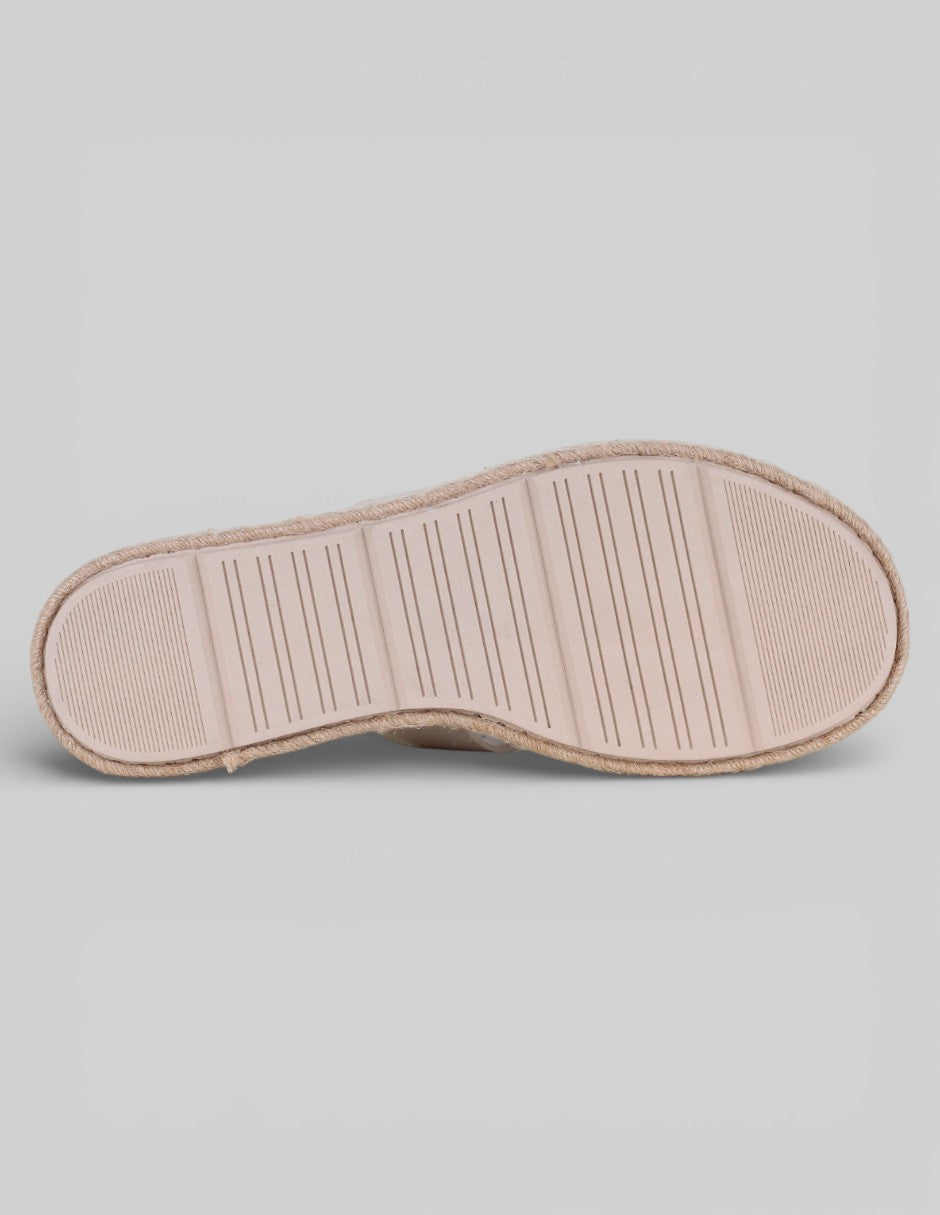 Sandalias con plataforma Yuri en Piel vegana – Blanco