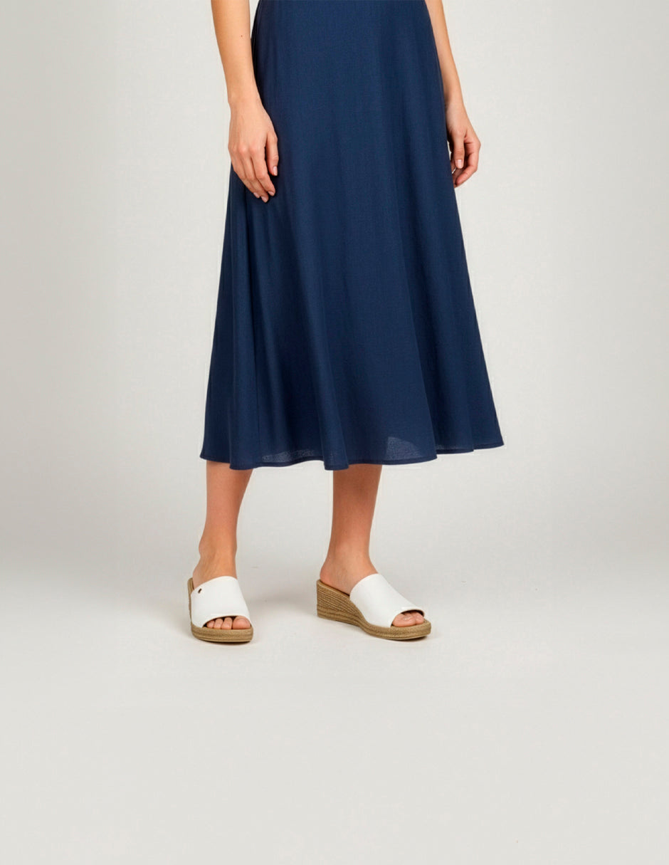 Sandalias con plataforma Naia en Piel vegana – Blanco