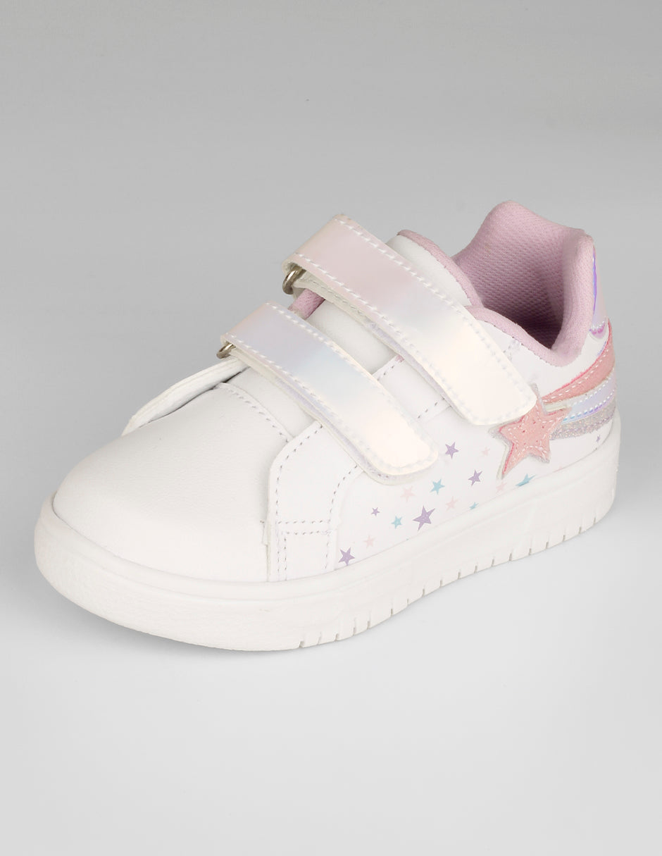 Tenis Kids en Piel vegana – Blanco