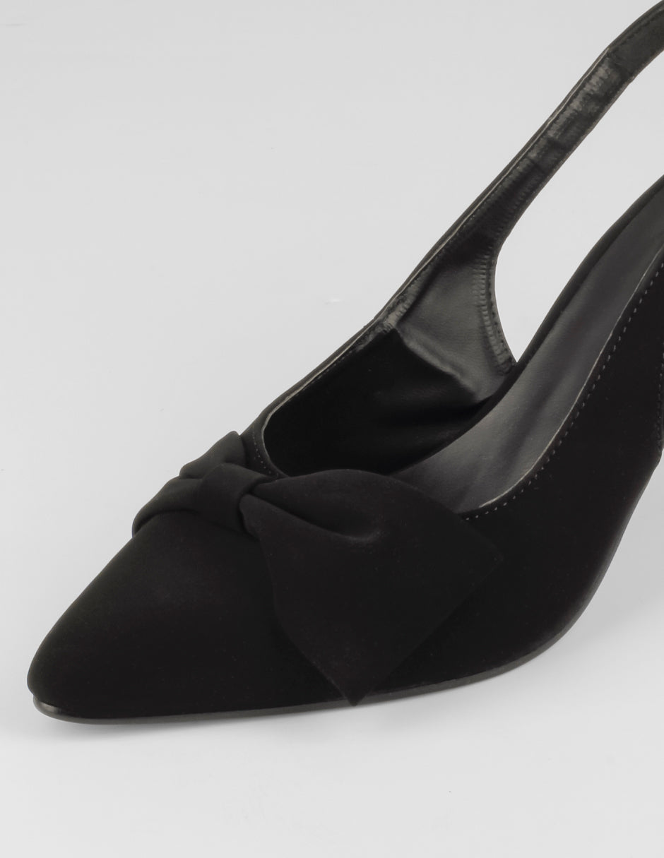Zapatillas Slingback en Gamuza sintética – Negro