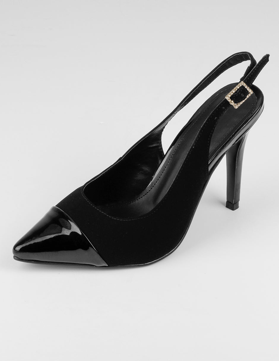 Zapatillas Slingback en Gamuza sintética – Negro