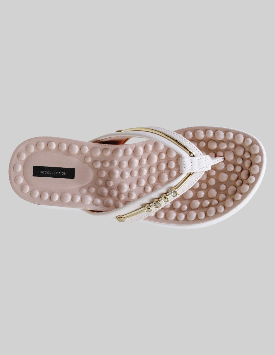 Sandalias con plataforma Comfy en Piel vegana – Beige