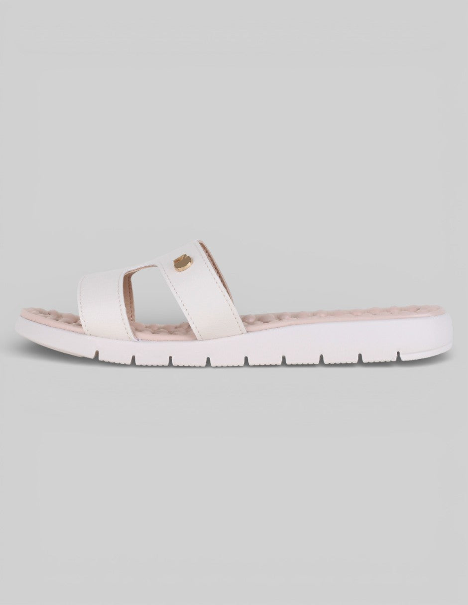 Sandalias con plataforma Exterior Piel vegana Color Blanco Para Mujer De RBCOLLECTION