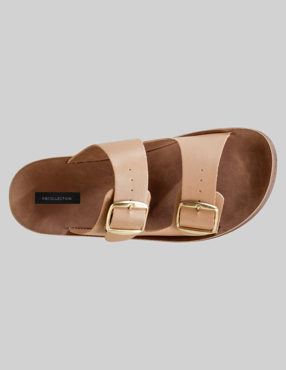 Sandalias con plataforma Yuri en Piel vegana – Beige