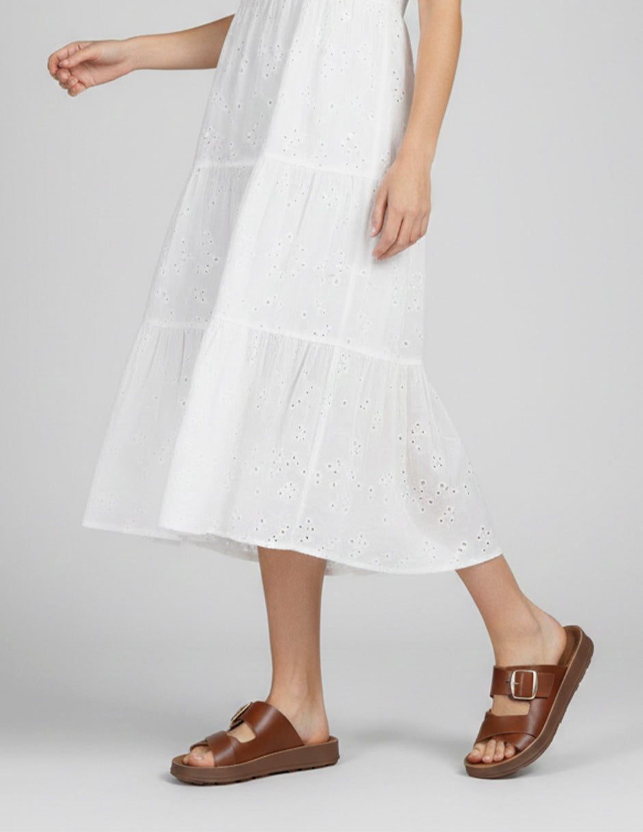 Sandalias con plataforma Yuri en Piel vegana – Café