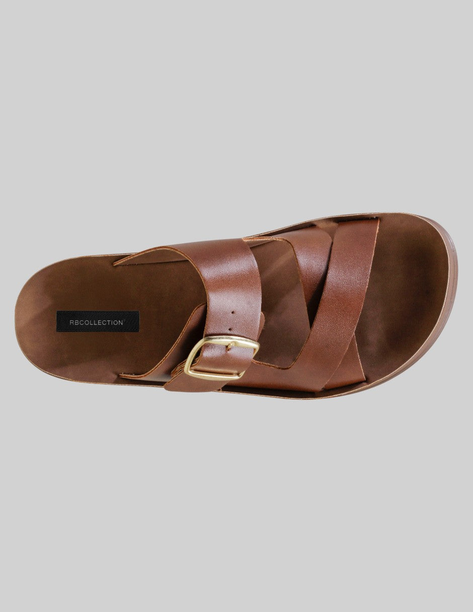 Sandalias con plataforma Yuri en Piel vegana – Café