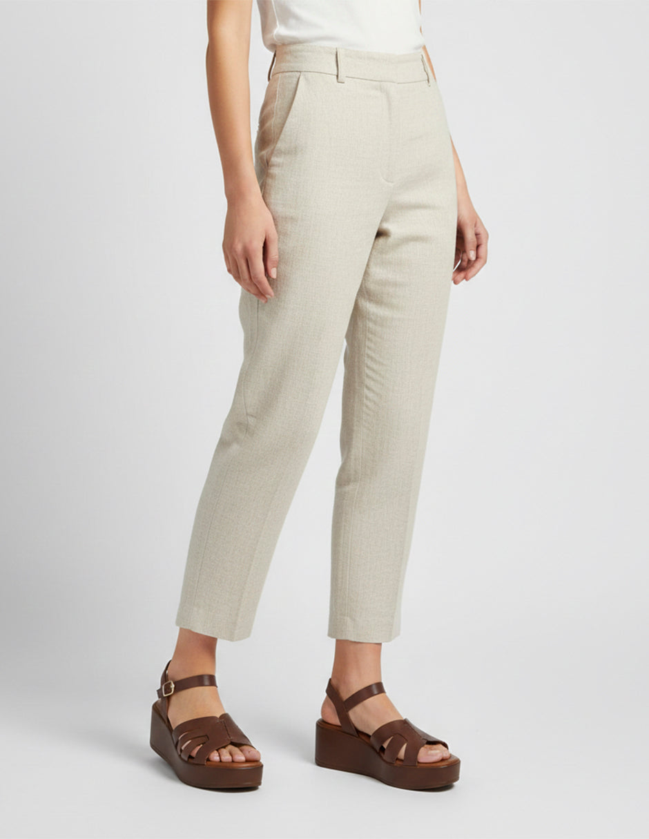 Sandalias con plataforma Steps en Piel vegana – Café
