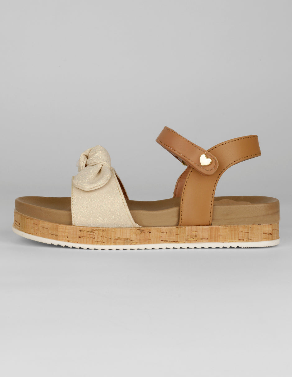 Sandalias Kids en Sintético – Café