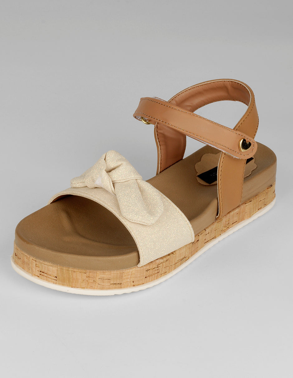 Sandalias Kids en Sintético – Café