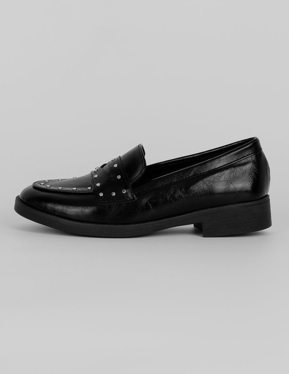 Mocasines Exterior Piel vegana Color Negro Para Mujer De RBCOLLECTION