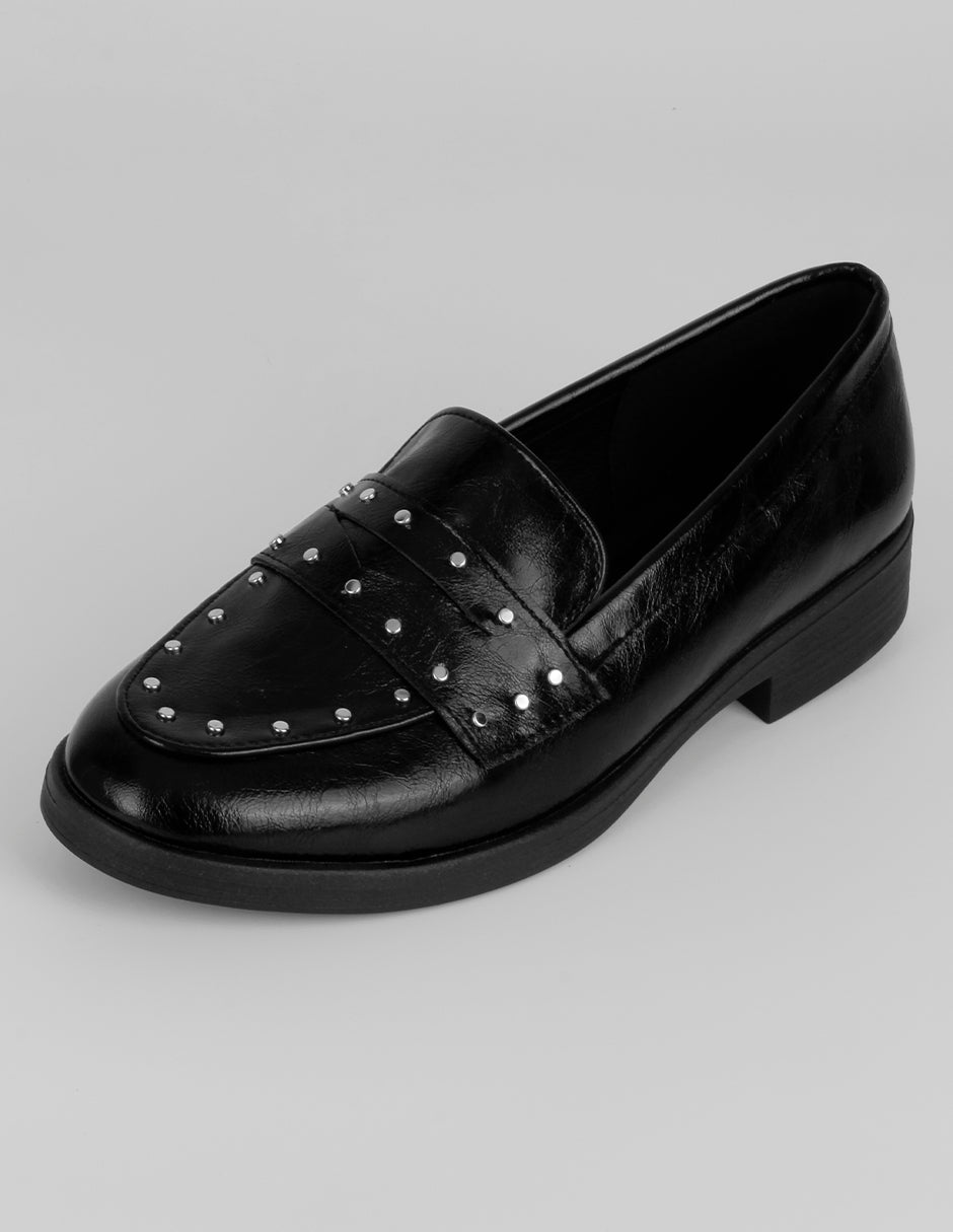 Mocasines Classy en Piel vegana – Negro