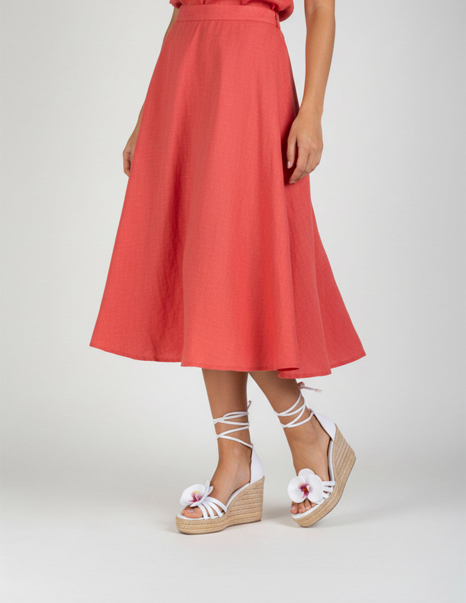 Sandalias con plataforma Naia en Piel vegana – Blanco