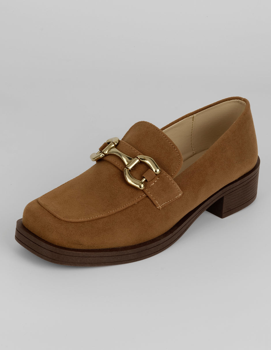 Mocasines Classy en Textil – Café