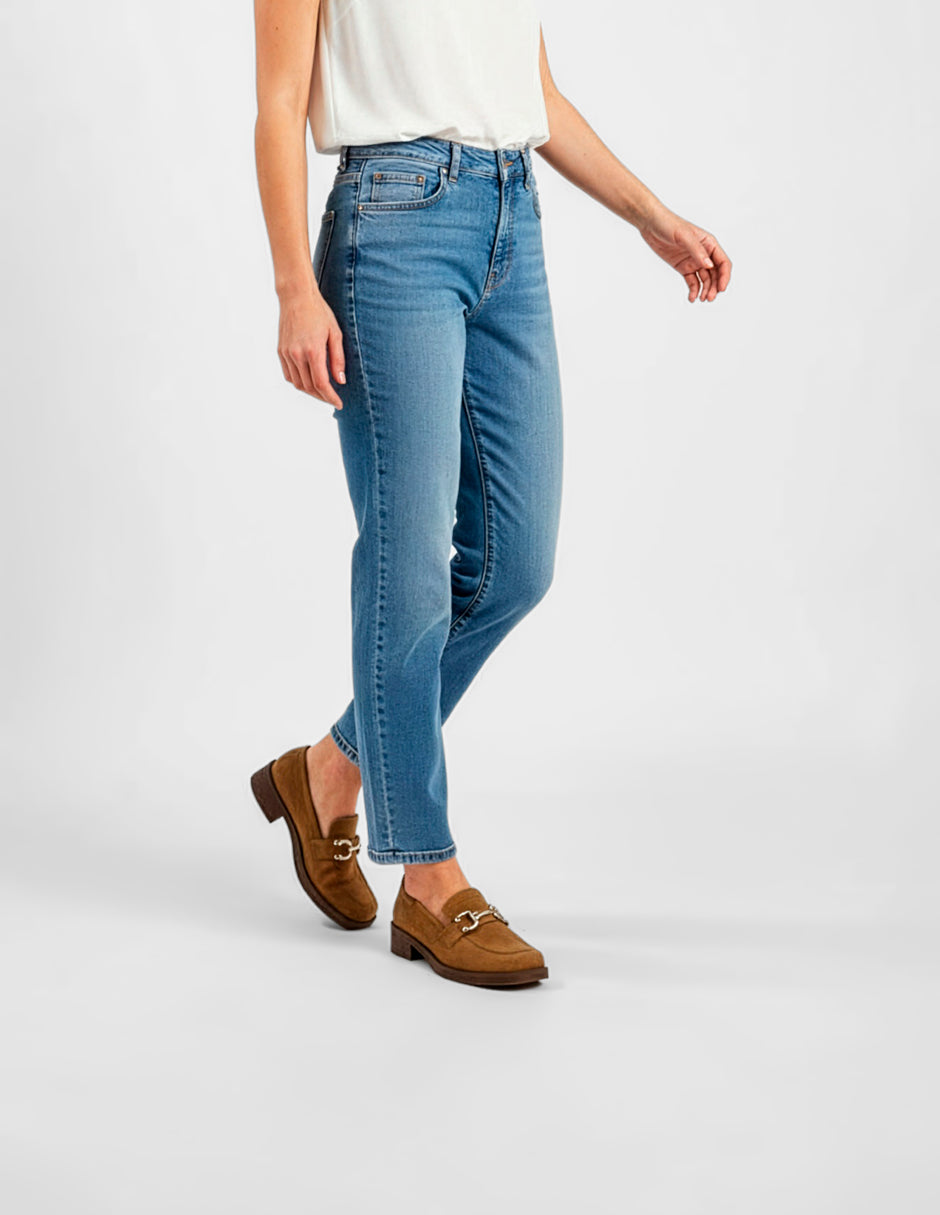 Mocasines Classy en Textil – Café