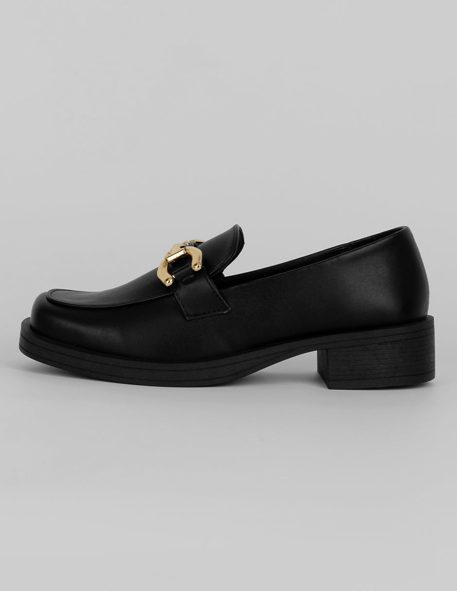 Mocasines Exterior Piel vegana Color Negro Para Mujer De RBCOLLECTION
