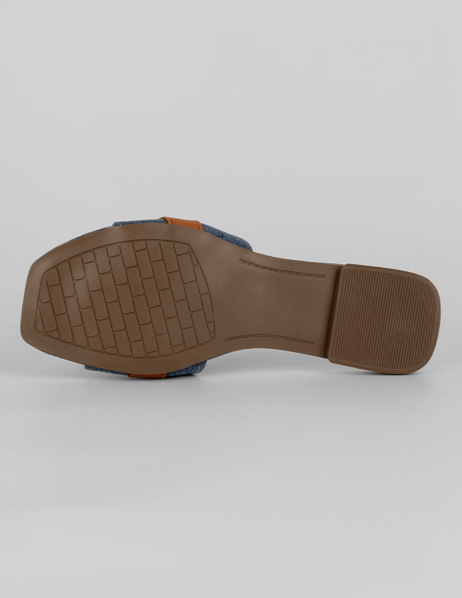 Sandalias de piso Soft en Textil – Azul