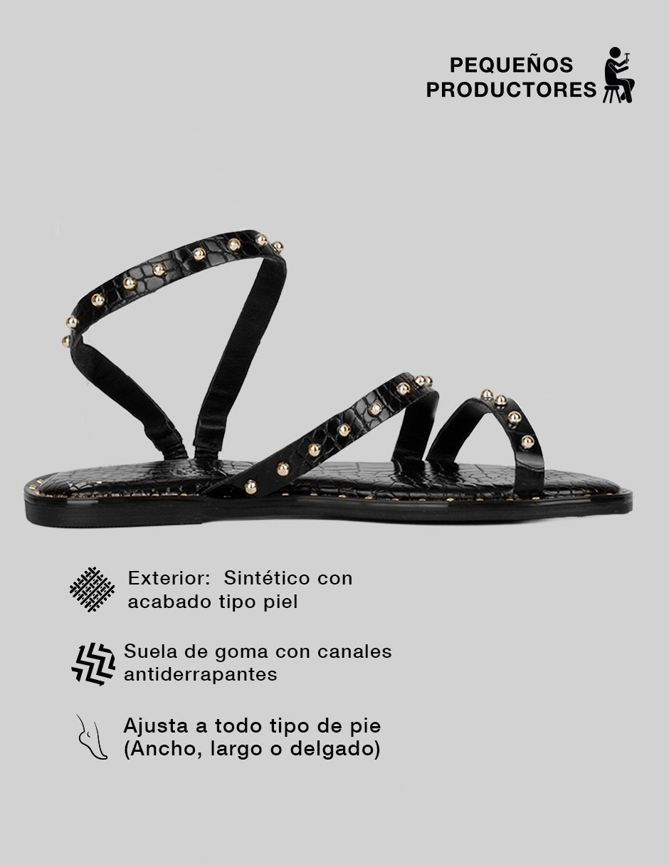 Sandalias de piso Birt en Sintético – Negro