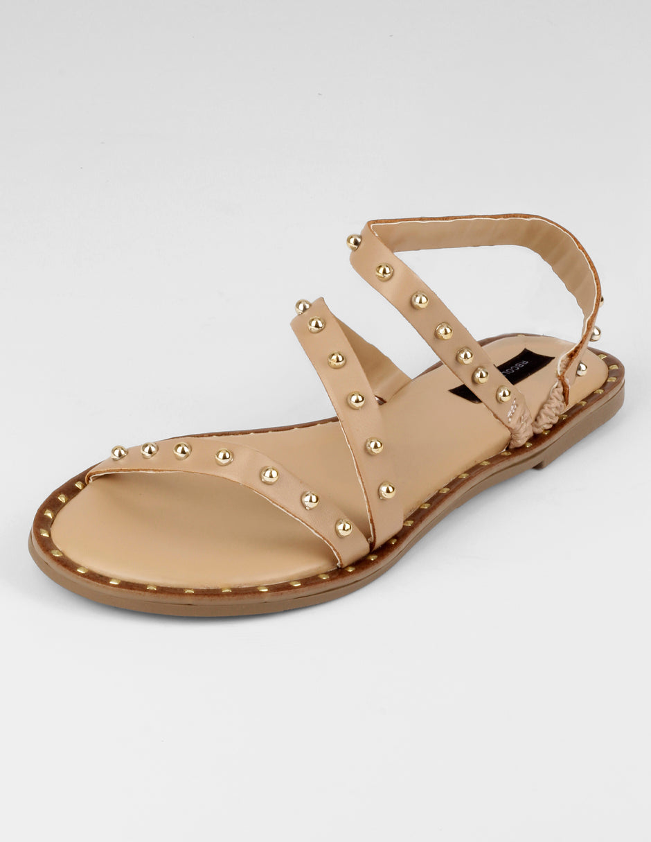 Sandalias de piso Birt en Sintético – Beige