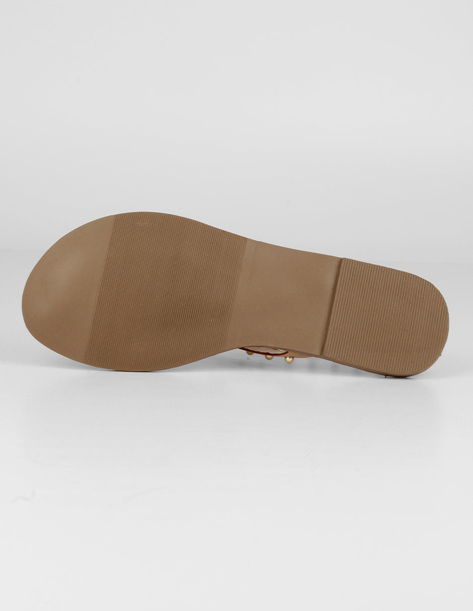 Sandalias de piso Birt en Sintético – Beige