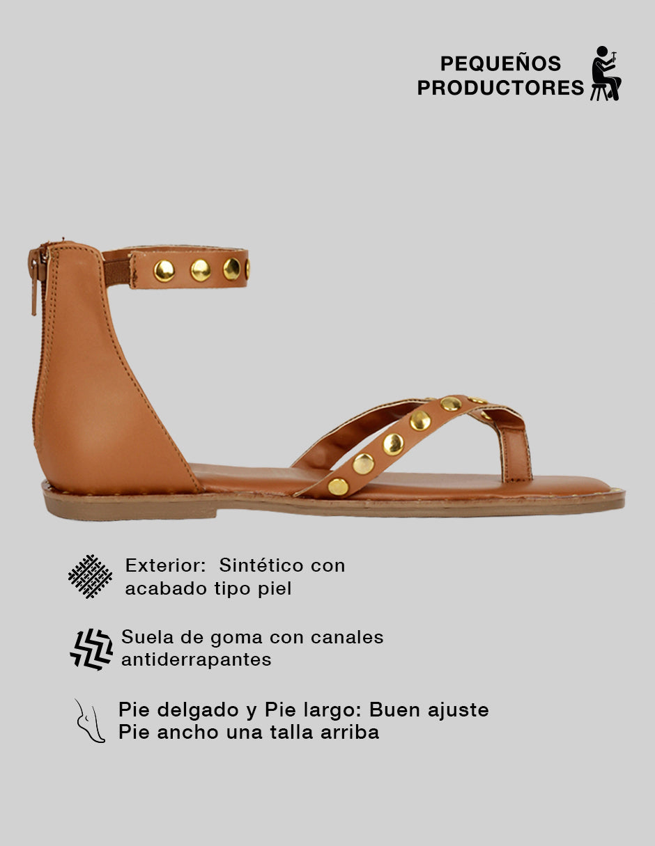 Sandalias de piso Birt en Sintético – Café