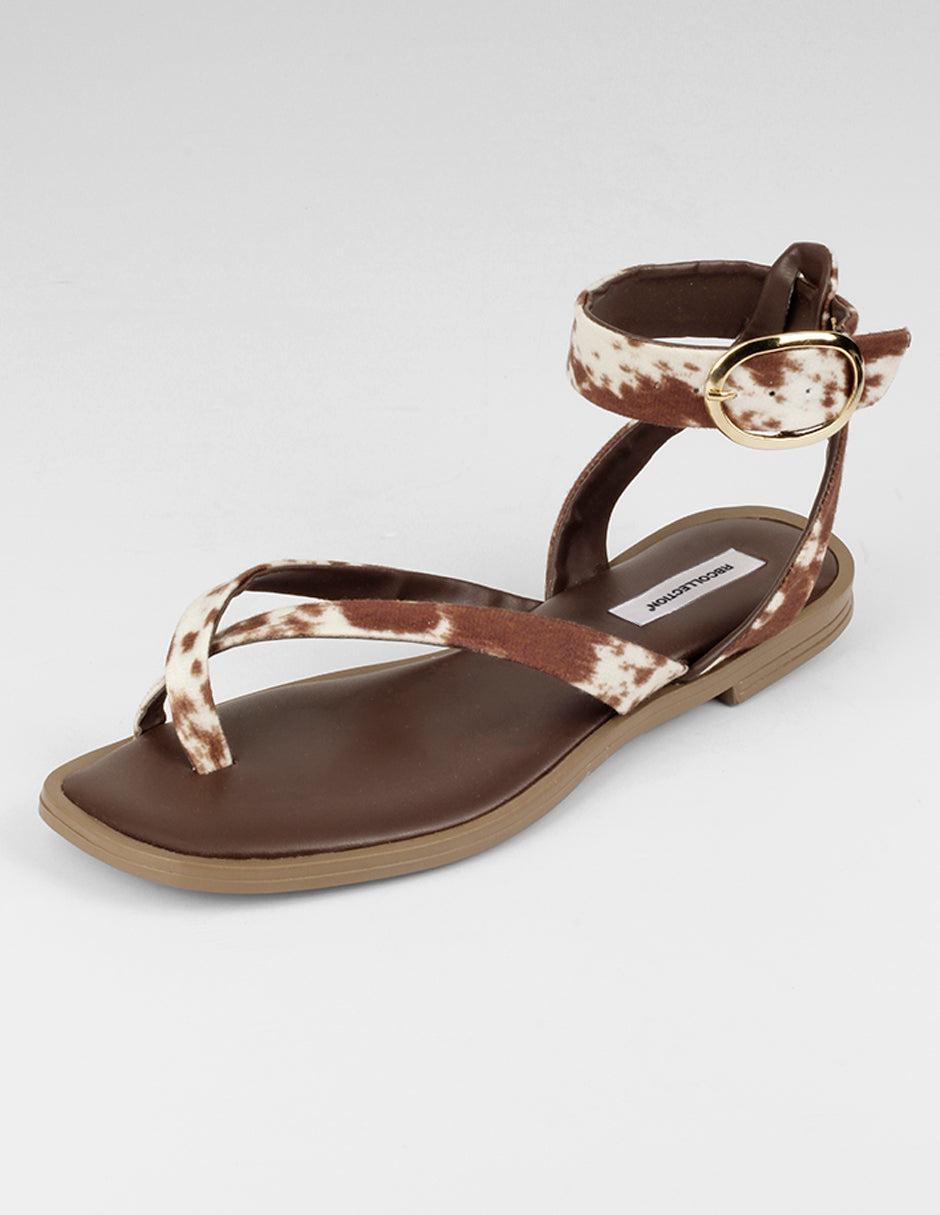 Sandalias de piso Soft en Textil – Café