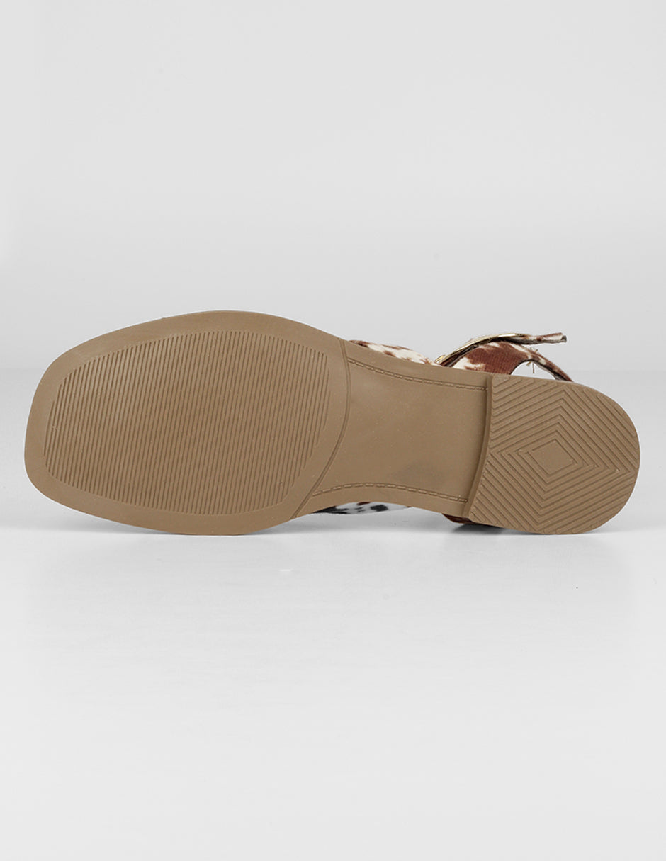 Sandalias de piso Soft en Textil – Café