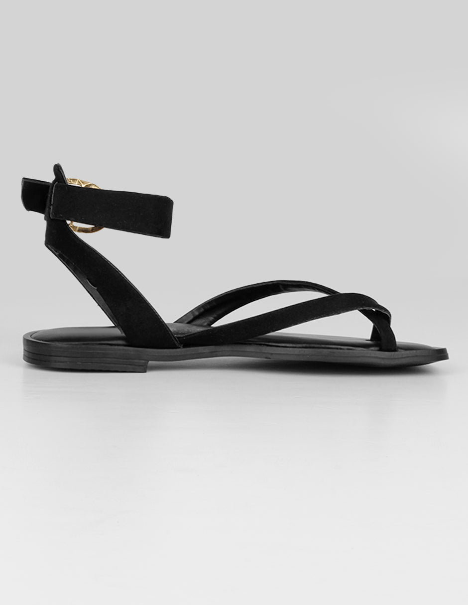 Sandalias de piso Soft en Textil – Negro