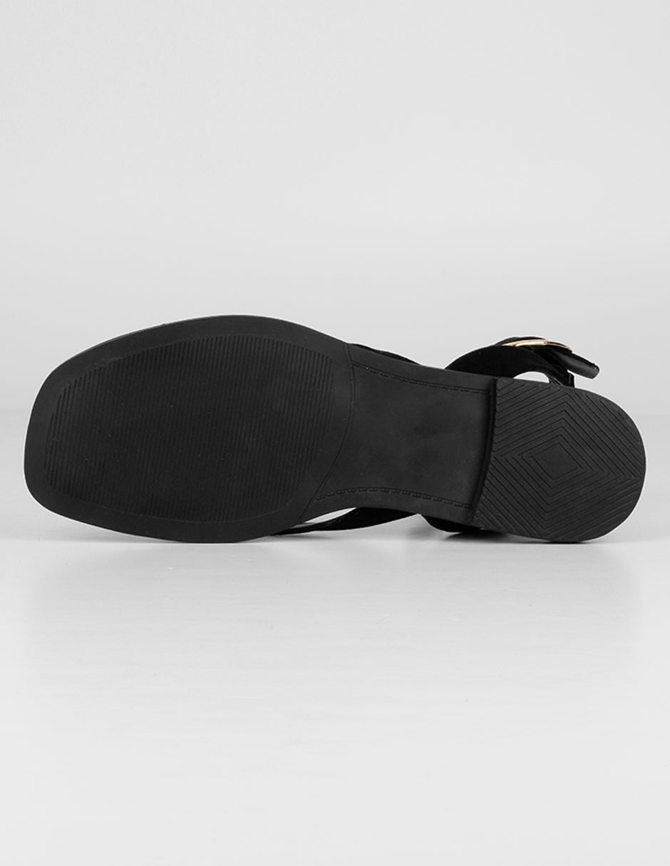 Sandalias de piso Soft en Textil – Negro