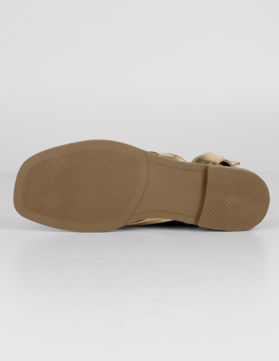 Sandalias de piso Soft en Sintético – Dorado