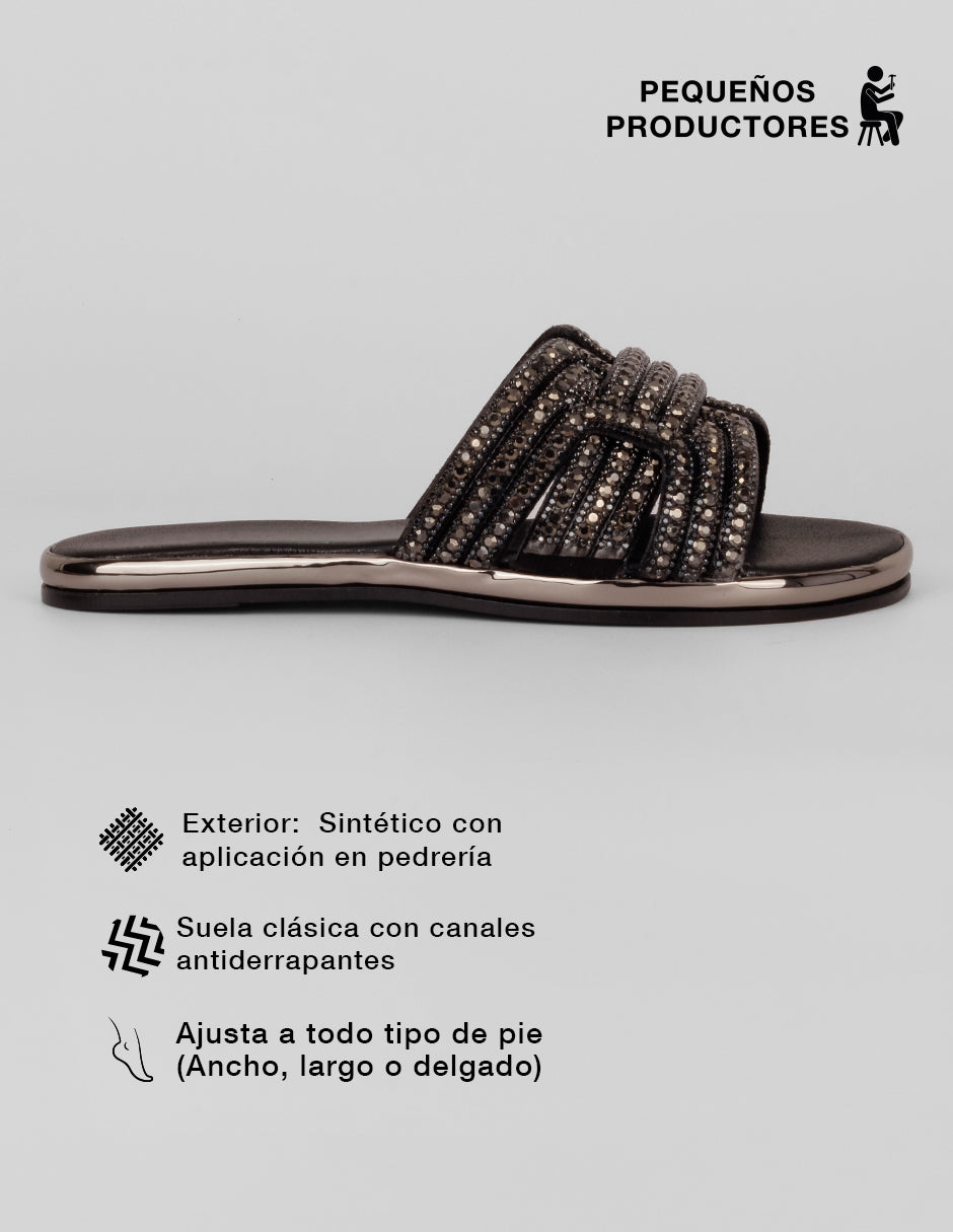 Sandalias de piso Soft en Sintético – Negro