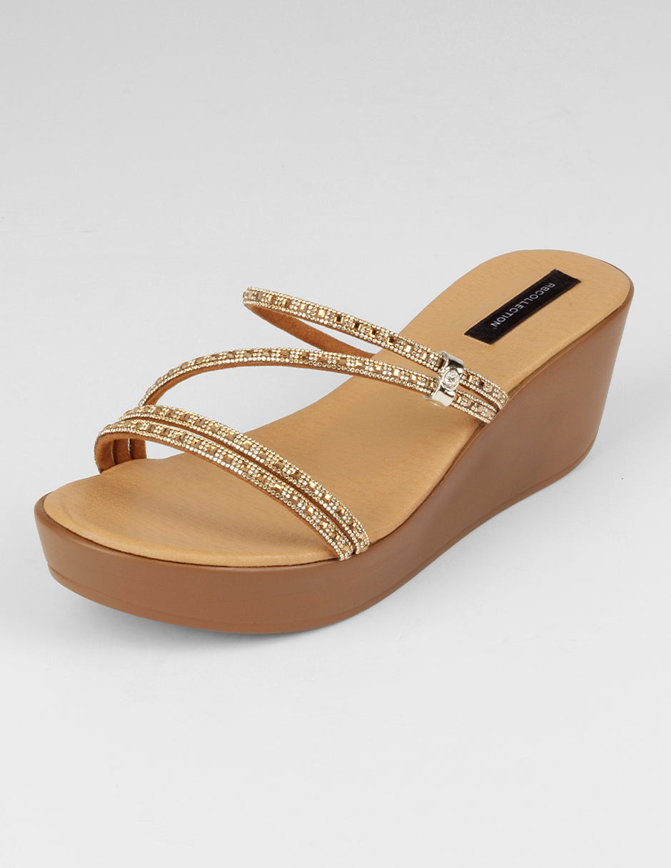 Sandalias con plataforma Naia en Sintético – Café