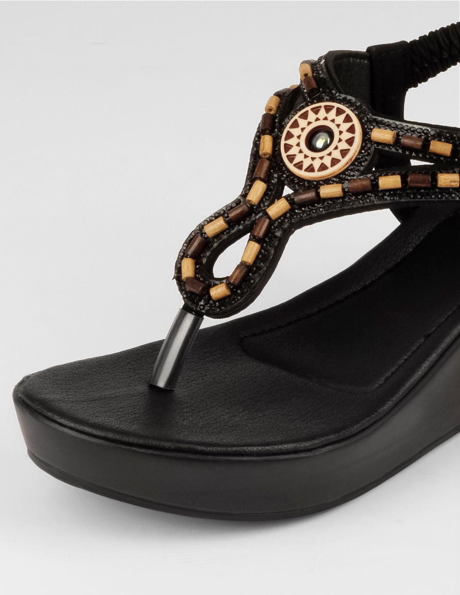 Sandalias con plataforma Naia en Sintético – Negro