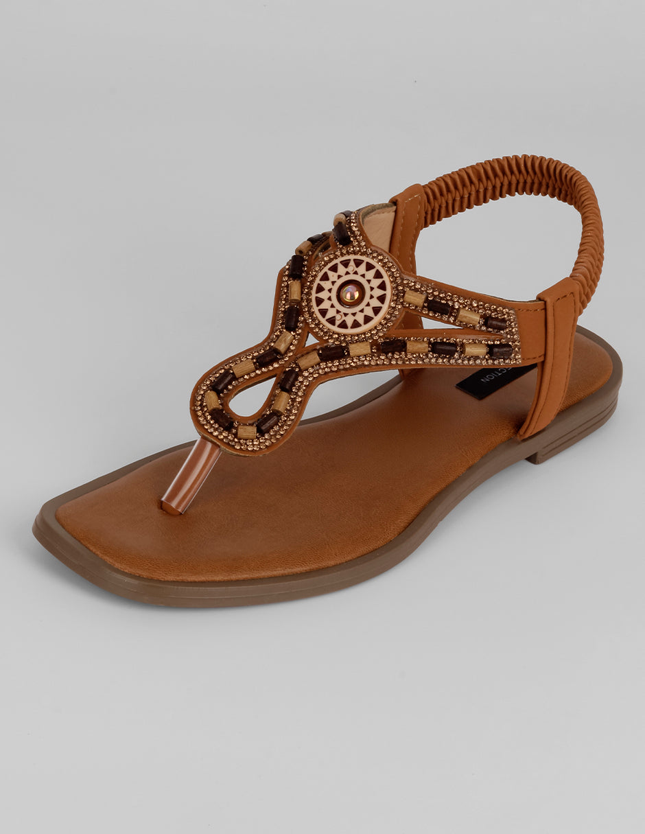 Sandalias de piso Ave en Piel vegana – Café