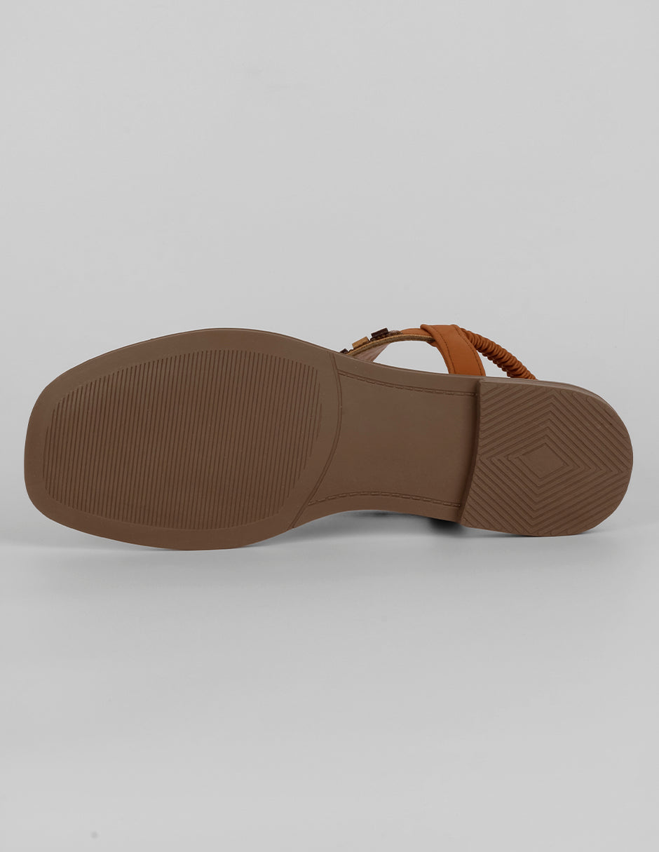 Sandalias de piso Ave en Piel vegana – Café