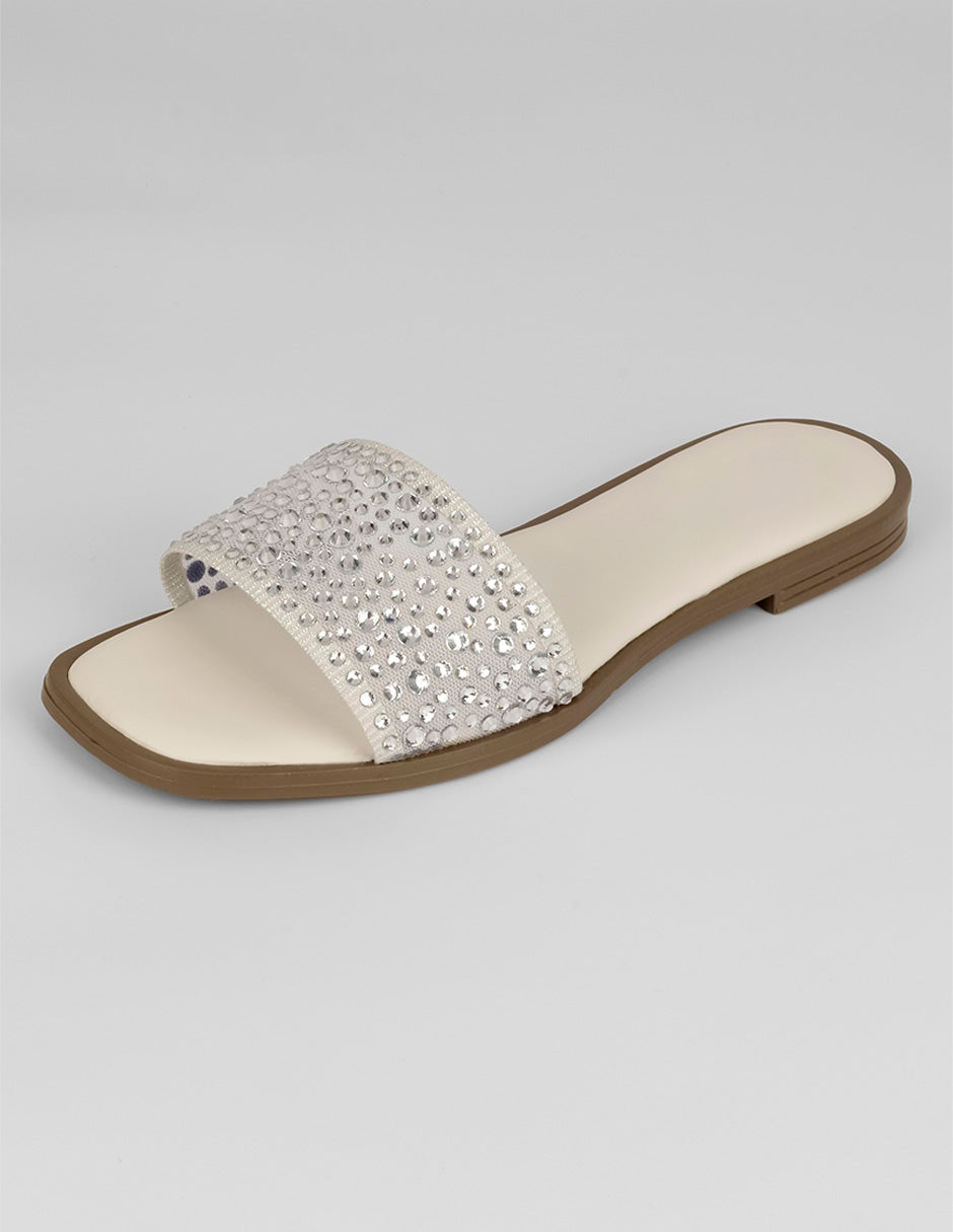 Sandalias de piso Soft en Sintético – Blanco
