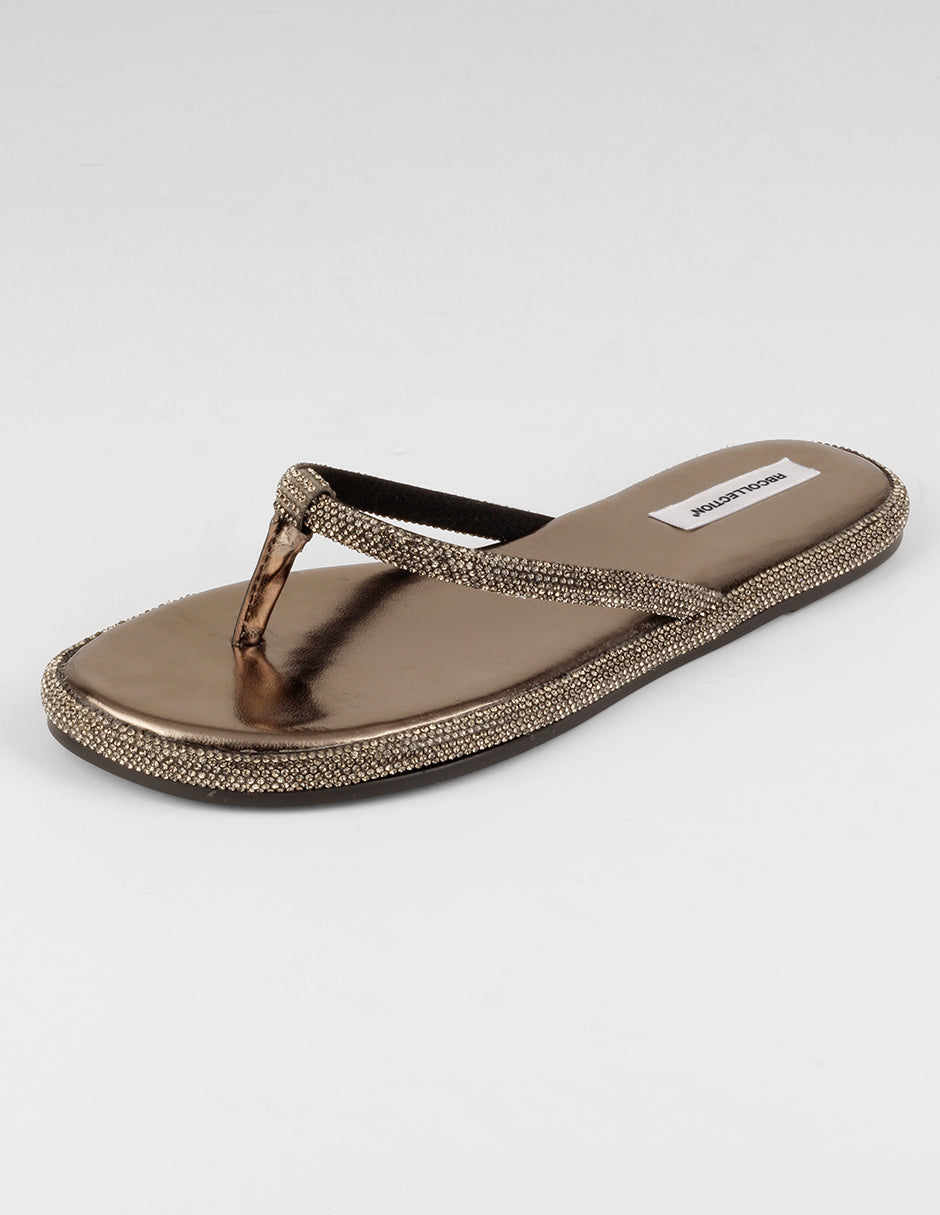 Sandalias de piso Soft en Sintético – Plata