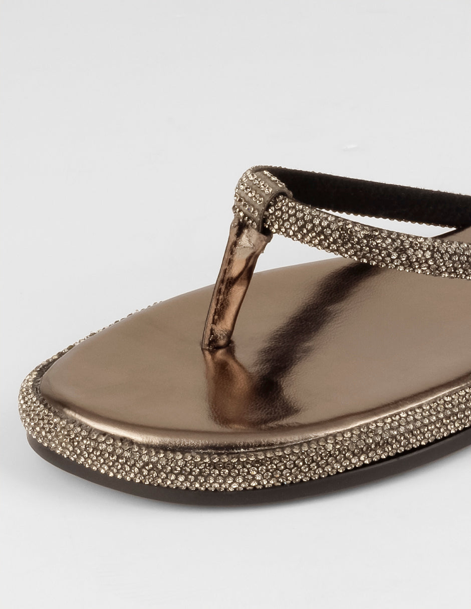 Sandalias de piso Soft en Sintético – Plata