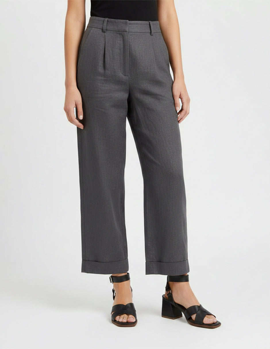 Sandalia con tacón Rice en Piel vegana – Negro