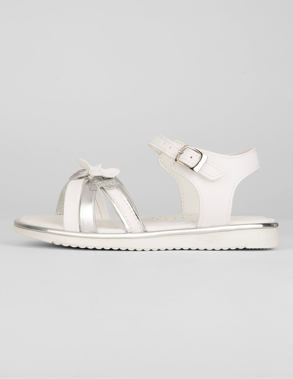 Sandalias Kids en Piel vegana – Blanco