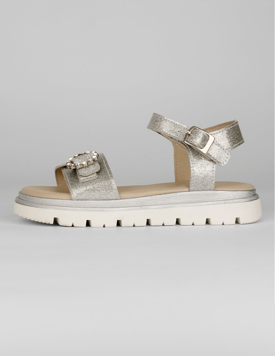 Sandalias Kids en Sintético – Plata